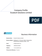 Company Profile Exzatech