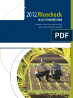 Ricecheck Recommendations 2012