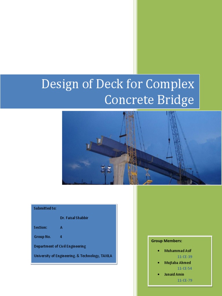 Design of Complex Concrete Bridge Deck | PDF | Deep Foundation | Bending