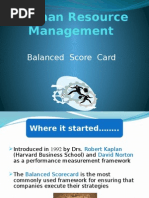 Human Resource Management: Balanced Score Card