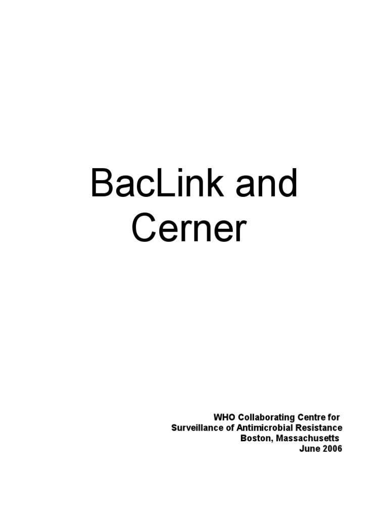 BacLink 4.LIS Cerner Classic | PDF | Computer File | File Format