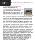 Cow Taxonomic Classification Chart | PDF