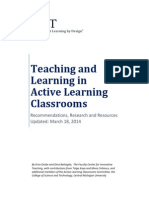 Teaching and Learning in Active Learning Classrooms - FaCIT CMU Research, Recommendations, and Resources
