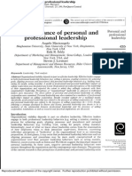 Leadership & Organization Development Journal 25, 5/6 Proquest Central