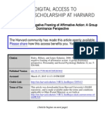 The Positive and Negative Framing of Affirmative Action: A Group Dominance Perspective