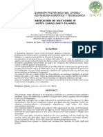 Implementación de Voz Sobre Ip en El Hotel Carso Inn y Filiares