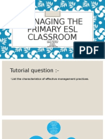 Managing The Primary Esl Classroom Tuto 1