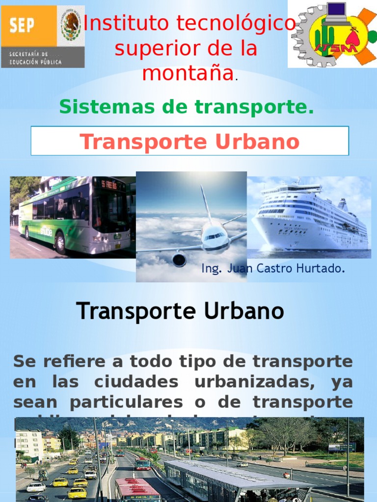 Clasificación del Transporte Urbano | PDF | Transporte público | Taxi
