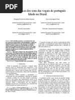 Características Dos Sons Das Vogais Do Português Falado No Brasil