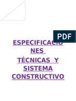 ESPECIFICACIONES TECNICAS