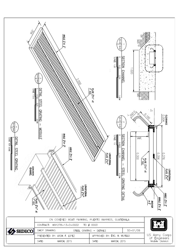 Shop Drawing Steel Grating