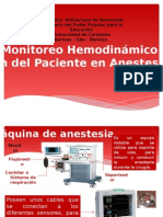 Monitoreo Hemodinamico Del Paciente en Anestesia