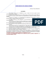 Nociones básicas del idioma aymara