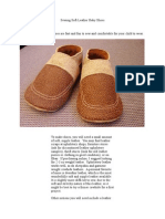 Sewing Soft Leather Baby Shoes