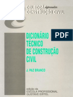 Dicionário Técnico de Construção Civil