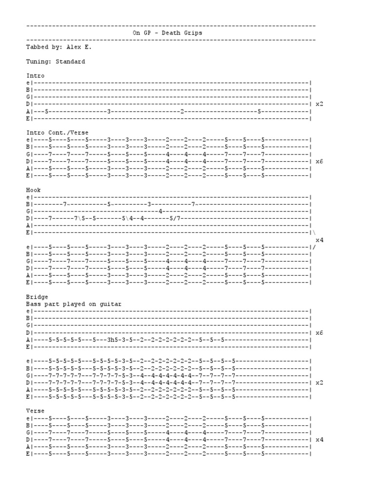 On GP Guitar Tab | PDF | History