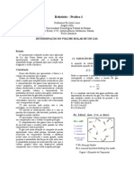 Determinação Do Volume Molar de Um Gás