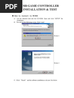 Usb Game Controller Installation & Test: How To Install in WIN98