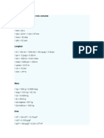 Factores de Conversión Más Comunes