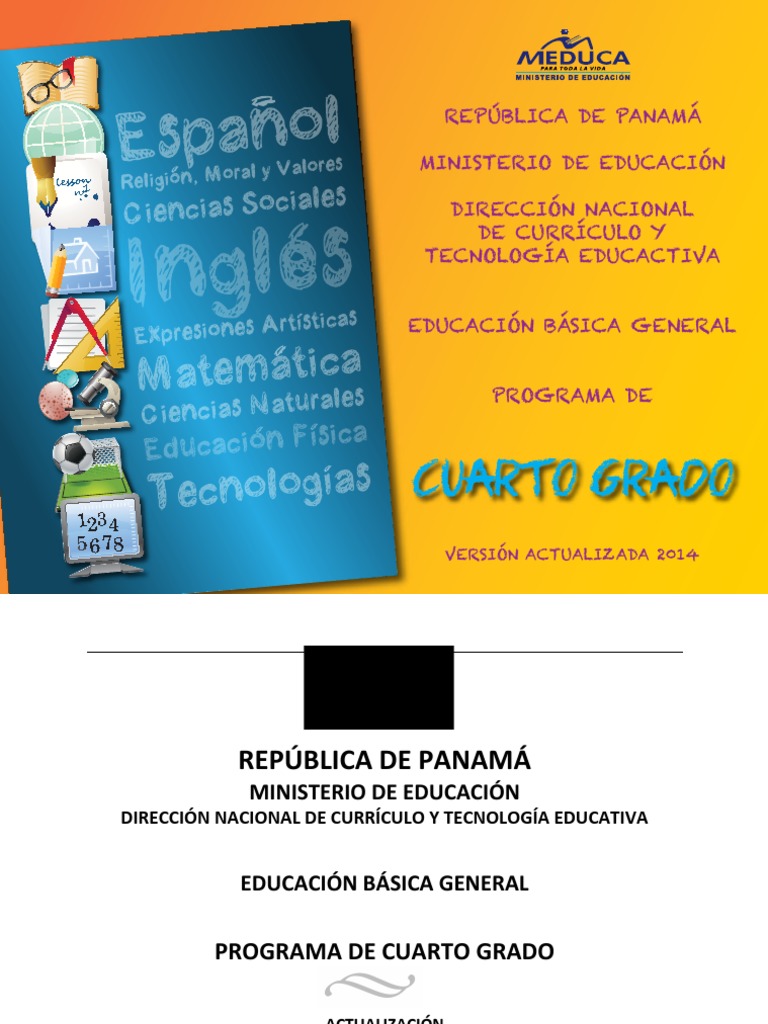 Programa de Cuarto Grado Meduca 2014 | PDF | Jardín de infancia | Plan ...