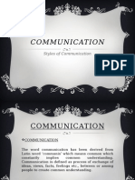 Styles of Communication