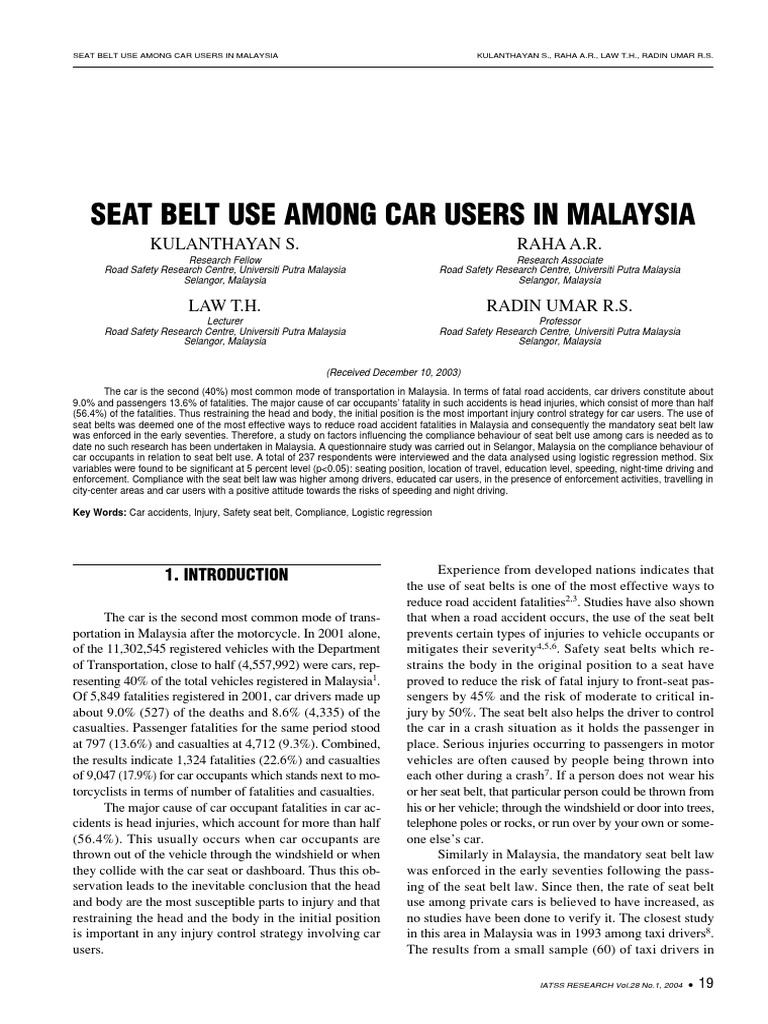 28-1-02 sherpssss  Seat Belt  Traffic Collision
