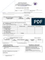 Equivalent Record Form: Educational Attainment and Civil Service Eligibility