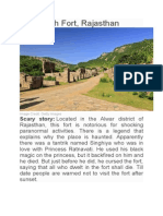 Bhangarh Fort, Rajasthan: Scary Story: Located in The Alwar District of