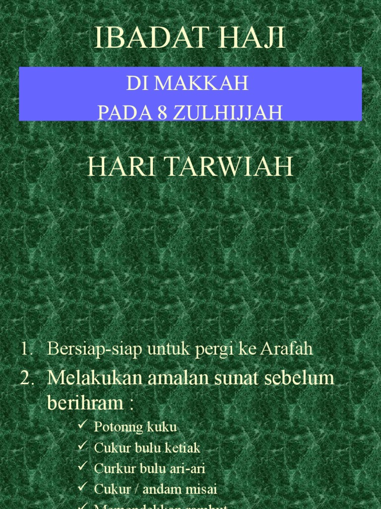 Ringkasan Ibadat Haji Pdf
