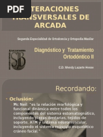 Alteraciones Transversales de Arcada