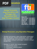 Strategi Pemasaran Yang Digerakkan Oleh Pelanggan