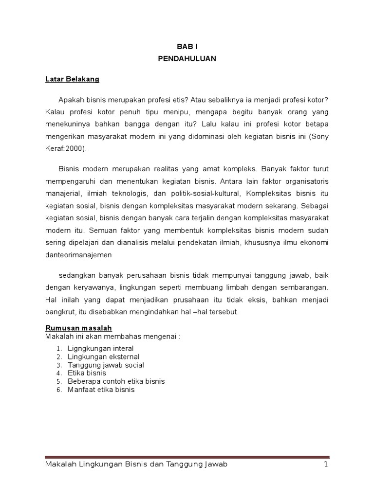 Bab I Pendahuluan Latar Belakang