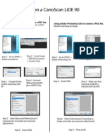Scanning On A Canoscan Lide 90