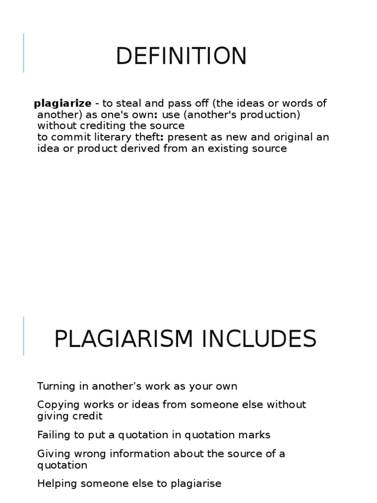 IEEE Citation and Plagiarism Plagiarism Citation