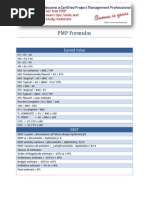 Pmp Formulas