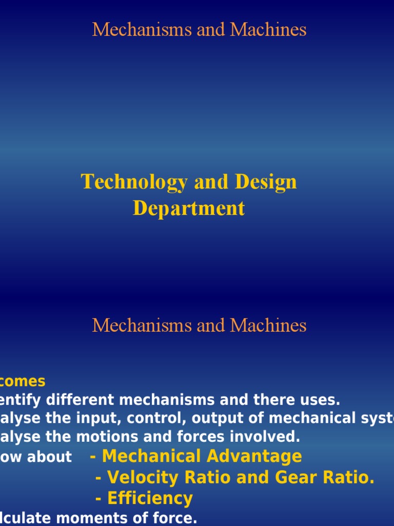 Mechanisms 1 | PDF
