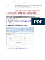 LP - Solver Excel