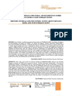 História Das Ideias e Discurso: Apontamentos Sobre Renato Kehl e José Enrique Rodó