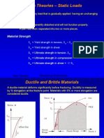 Failure Theories, Static Loads