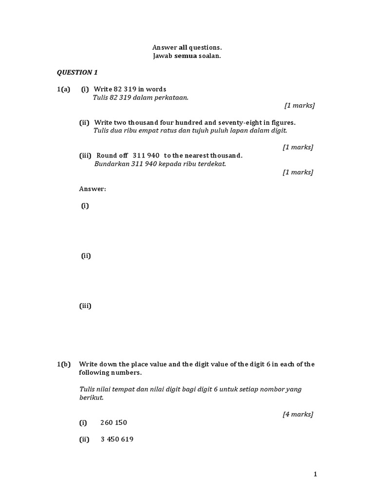 Contoh Soalan Algebra Pt3 - Contoh 0108