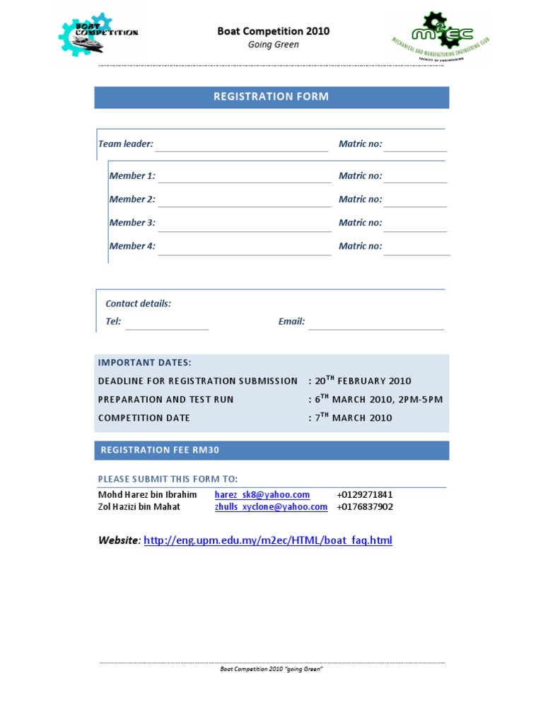 Registration Form | PDF