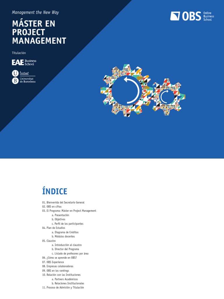 Máster en Project Management