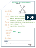 Diferentes Medidas y Tecnicas Comunes para La Localizacion de Fallas