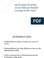 Exploiting Dynamic Resource Allocation For Efficient Parallel Data Processing in The Cloud