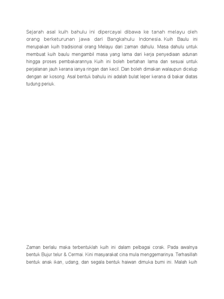 Sejarah Asal Kuih Bahulu Ini Dipercayai Dibawa Ke Tanah 