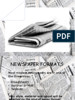 Newspaper Format - Tabloids