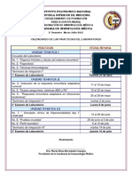 CalendarizaciÃ N Del Laboratorio 2015-2