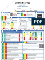 Car Inspection Vehicle Inspection Checklist