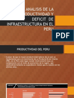 Analisis de La Productividad y Deficit de Infraestructura