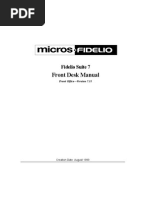 Front Desk Manual: Fidelio Suite 7